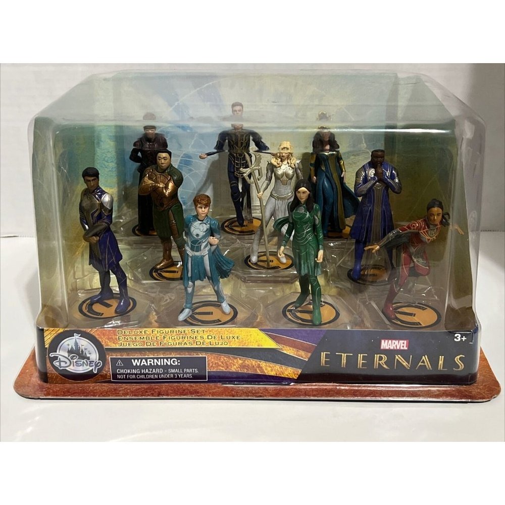 Disney Store Marvel Eternals Deluxe Figurine Set 10 Piece Action Figure New